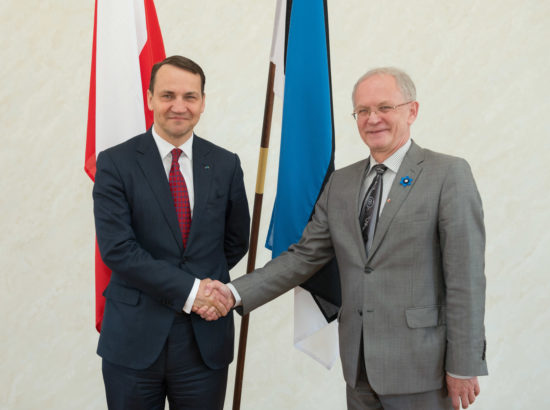 Kohtumine Poola Sejmi marssali Radosław Sikorskiga